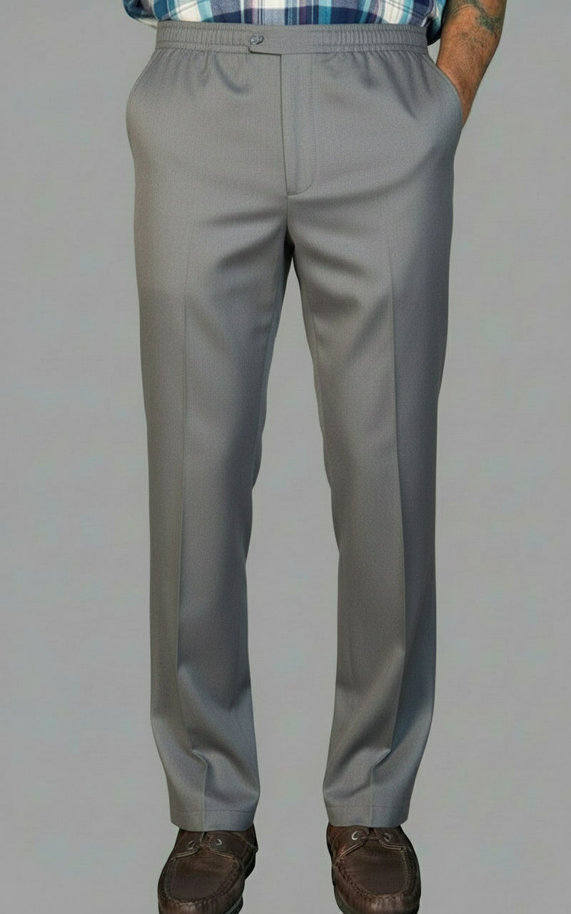 Mens Elastic Waist Pants With No Fly – Comfort Clothing Store