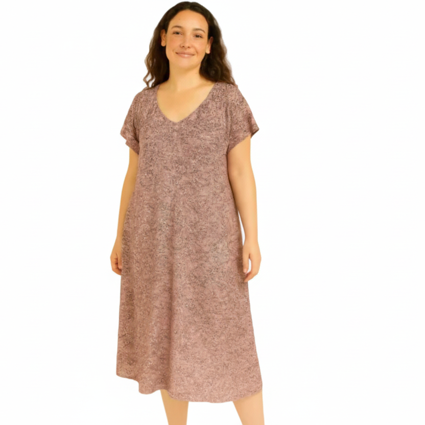 Short Slevee Muumuu Dress 63587