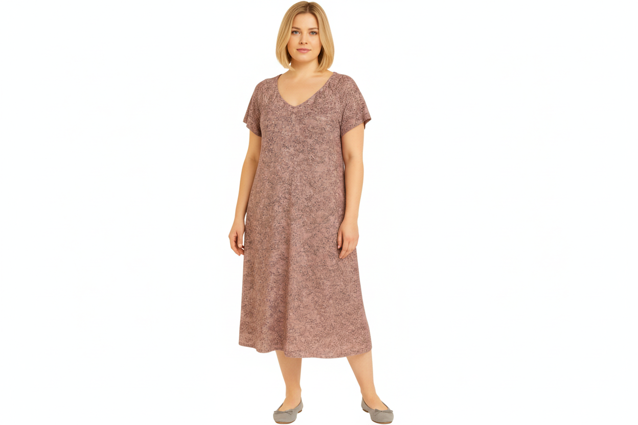 Short Slevee Muumuu Dress 63587