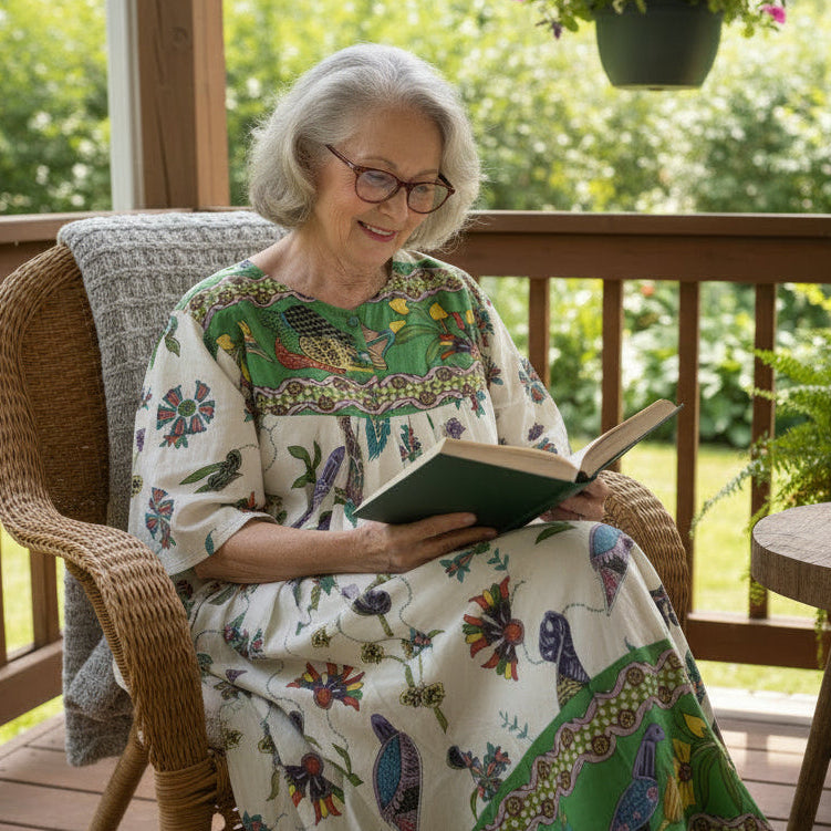 Floral Garden Lounge Dress EA25002