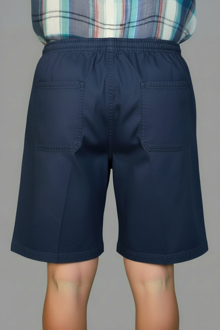 Men's Elastic Waist Shorts Navy