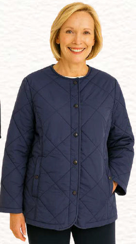 Woman's Quilted Anyweather Full Zip and Snap Jacket Water Resistant