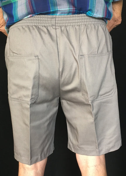 Elastic Waist Shorts for Men, 4 Colors (rear view)